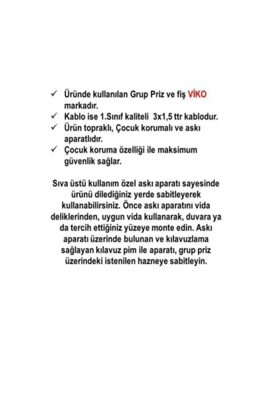 Viko Uzatma Viko 2'li 9 Metre Topraklı Çocuk Korumalı Çoklu Grup Priz L Fiş - 2