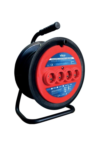 VİP AYDINLATMA Makaralı Seyyar Uzatma Kablosu 3 X 1,5 - 20 Metre