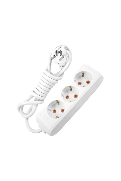 VİKO Multilet Grup Priz Uzatma Kablosu ( 1 Adet 3 Lü Üçlü 3 Mt Metre + 1 Adet 3 Lü Üçlü 5 Mt Metre - Resim 2