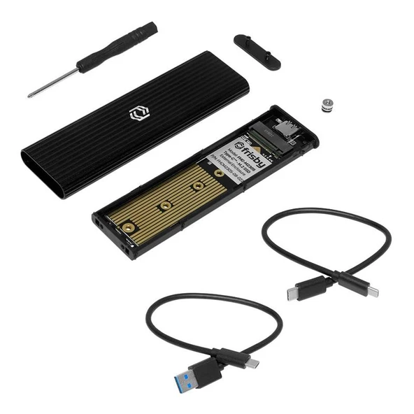 FRISBY FHC-M2305 TYPE-C USB 3.1 - M.2 PCIE NVME SSD ALÜMİNYUM DİSK KUTUSU ürün görseli 1