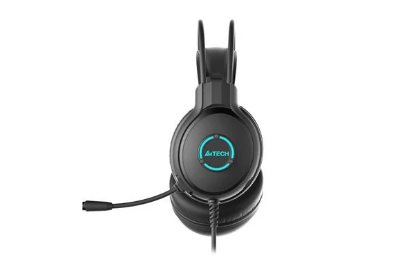 A4 TECH FH-300U KABLOLU USB KULAKLIK/MİKROFON, SİYAH - 3
