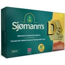 Sjomann's D3 Çiğnenebilir Jel 30 Tablet