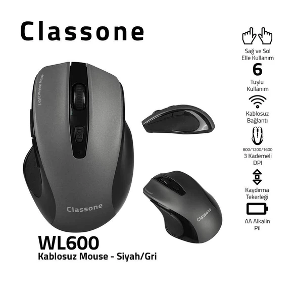 Classone WL600 Kablosuz Mouse