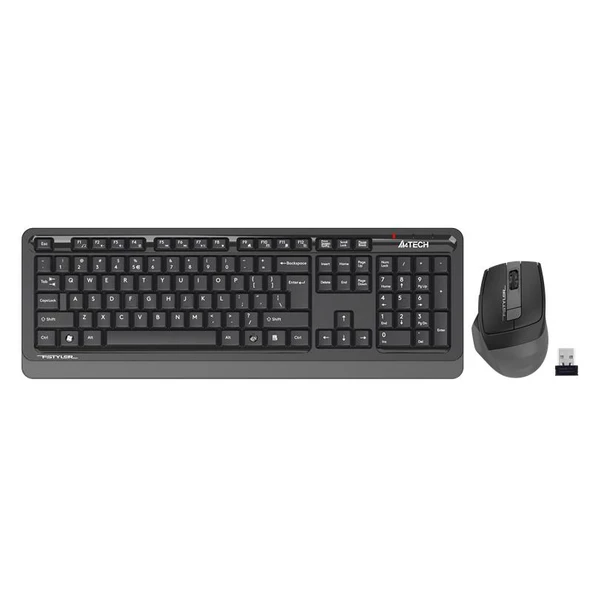 A4 TECH FG1035 GRİ Q MM 2.4G KABLOSUZ KLAVYE MOUSE SET - 2