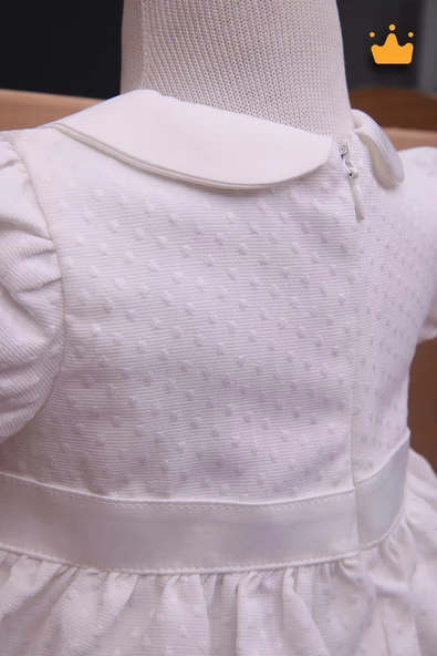 Babydola Kız Bebek Bayramlık Çiçek Detaylı Elbise 15190 - 8