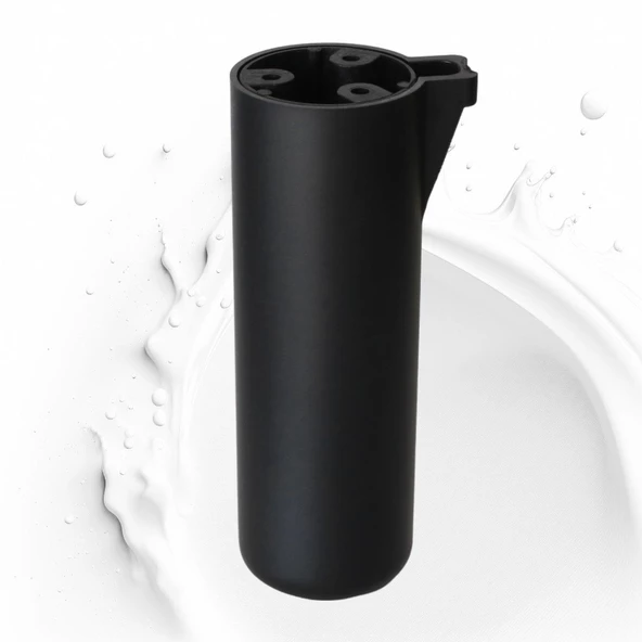 Mobilya Kapsül Ayak Yükseltici Sehpa Kanepe TV Ünitesi Koltuk Ayağı Baza Ayakları Mat Siyah 18 cm - Resim 6