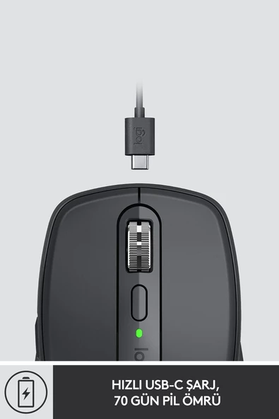 Logitech MX Anywhere 3 910-005988 Siyah Şarjlı Lazer Kablosuz Mouse Mouse