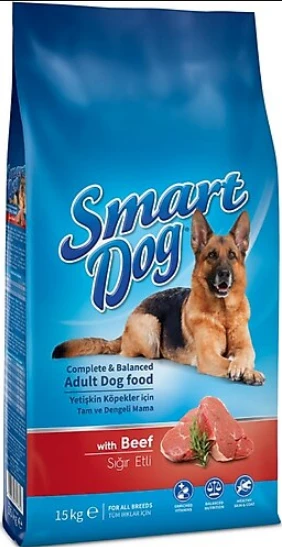 Smart Dog Bifteklii Yetişkin Köpek Maması 15 Kg