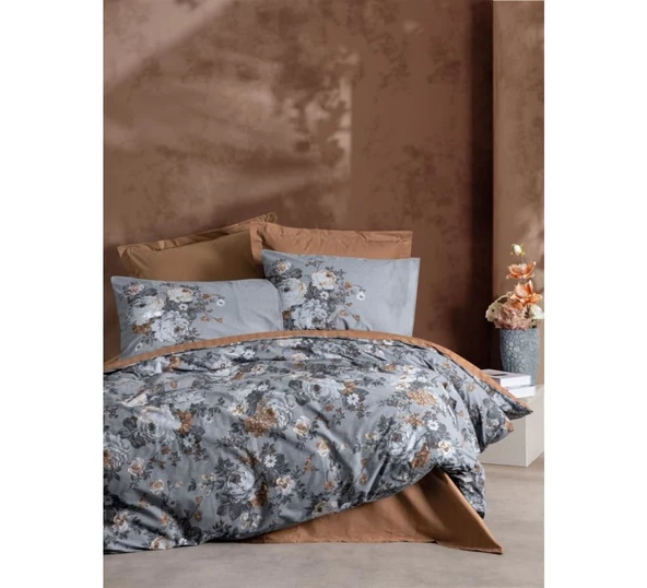 Cotton Box Çift Kişilik Nevresim Takımı Lenora Kahve