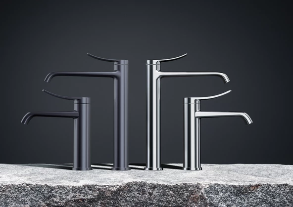 CREAVİT Lua Uzun Lavabo Bataryası Armatürü Metalik Gri LU6500GR - 2