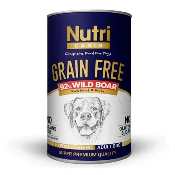 Nutri Canine Tahılsız Domuzlu Köpek Konservesi 400 Gr - 1