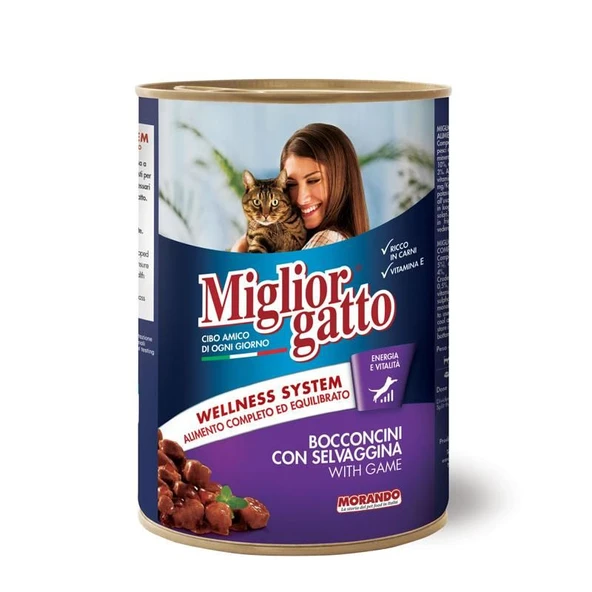 Miglior Gatto Av Hayvanlı Kedi Konservesi 405 Gr - 1