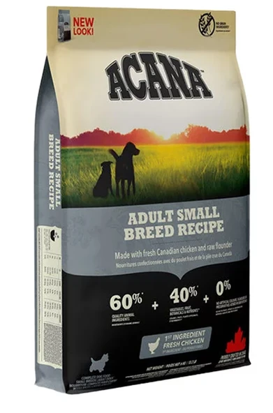 Acana Heritage Kuru Yetişkin Köpek Maması, Küçük Irk, Tavuklu, Tahılsız, 2 Kg