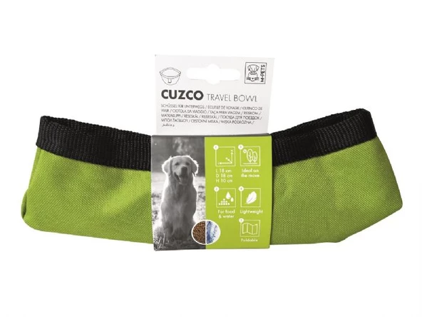 M-PETS Cuzco Seyahat için Kumaş Mama ve Su Kabı 1500ML-10551503