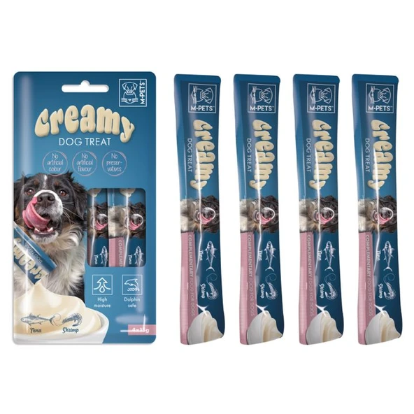 19039199 M-pets Köpek Ödülü Creamy Ton Balikli Kari·desli· 4x15gr - 1