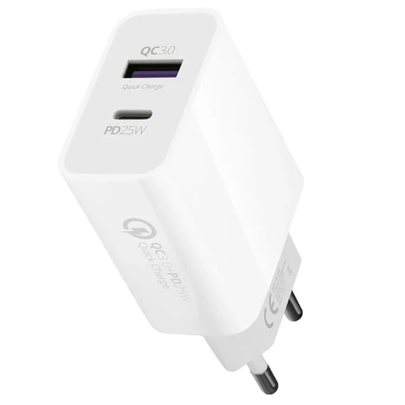 Zemheri HW25 Usb 3.0 / Type-C 25W 3.0 A Hızlı Şarj Aleti Başlığı PD25W - 5