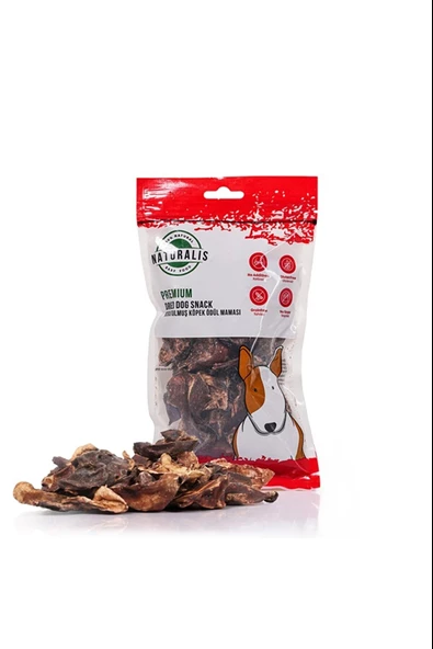 Naturalis Premium Dried Dog Snack - Kurutulmuş Ödül Maması - Sığır Akciğeri