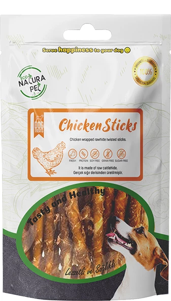 Naturapel Tavuklu Köpek Çiğneme Ödül Maması 100 gr