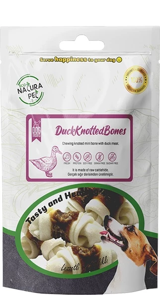 NATURAPEL DUCK KNOTTED BONES KÖPEK ÖDÜL 100 GR