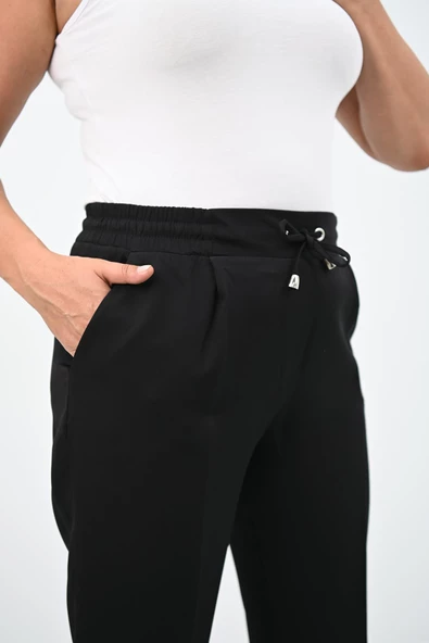 Kadın Büyük Beden Yüksek Bel Dökümlü Pantolon 6201-25 - 6