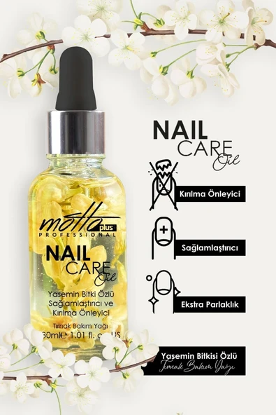Motto Plus Professional Yasemin Bitki Özlü Kırılma Önleyici Tırnak Bakım Yağı 30ml ürün görseli
