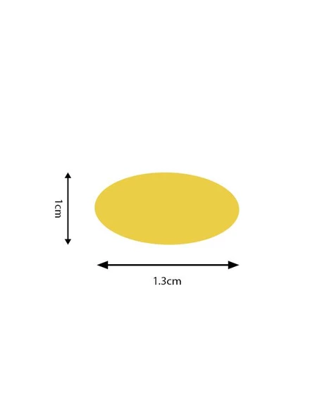 Kamei Şekilli Delgeç Elips 1.3 cm KM8805 - 6