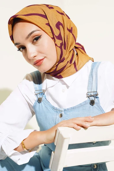 Kamuflaj Desen Bambu Eşarp Zeytin Yeşili ürün görseli 1