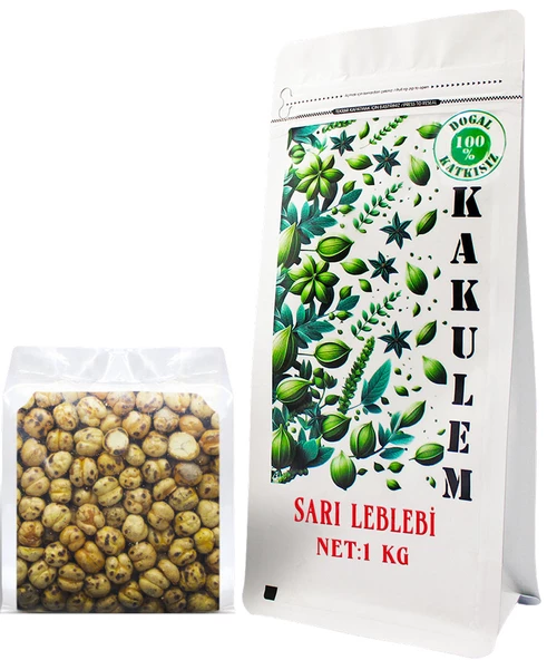 KAKULEM SERTİFİKALI Çifte Kavrulmuş Çorum Sarı Leblebi 1 KG