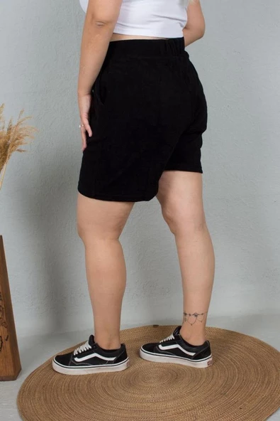 Büyük Beden Havlu Şort Renkli Şt016 - 3