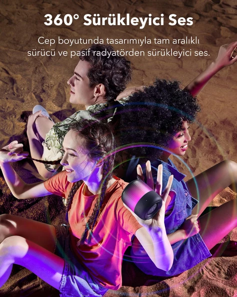Anker Soundcore Glow Mini Hoparlör Mavi - A3136 - 2