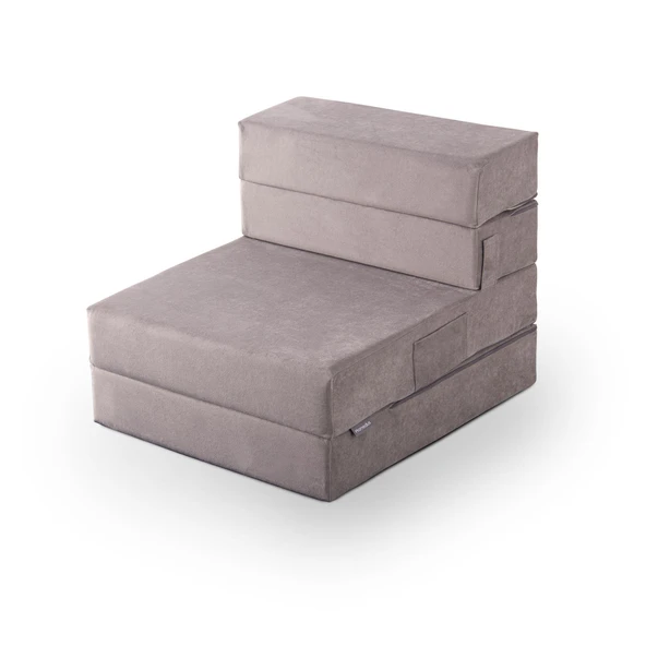 Valeria Kadife Katlanır Yatak Olabilen Tek Kişilik Koltuk Tek Kiremit - 3