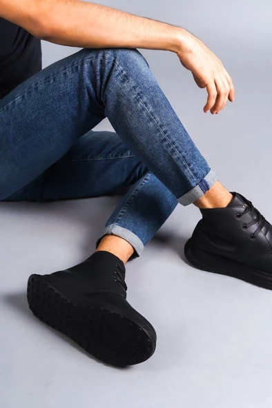 Franca Bağcıklı Cilt Erkek Spor Bot ST Siyah - 3