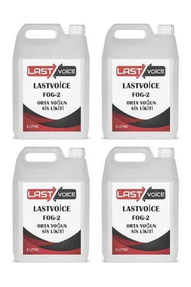 Lastvoice Fog-2-4X Sis Makinesi Likiti Sıvısı 5 Litre Orta Yoğun (4 Adet)