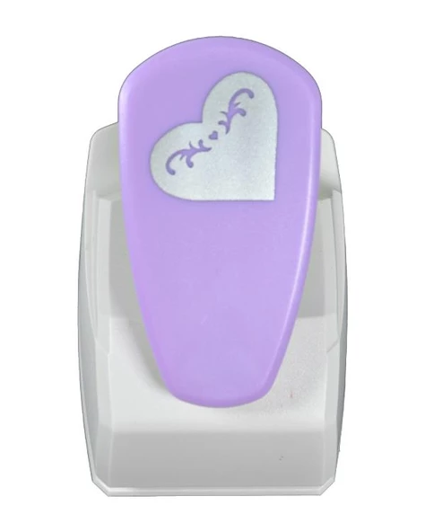 Kamei Çok Ayrıntılı Şekilli Delgeç Kalp 3.8 cm KM8915 - 4