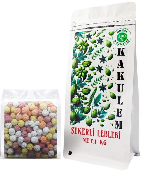 KAKULEM SERTİFİKALI Renkli Şekerli Leblebi 1 KG