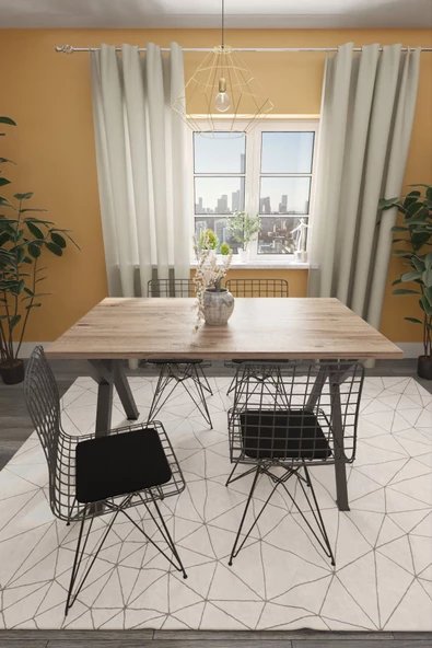 Wood House Akasya Yemek Masası Takımı - Çam
