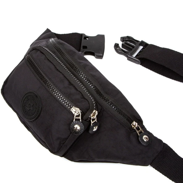 Lederax Çapraz Göğüs ve Bel Çantası Krinkıl Kumaş - 4