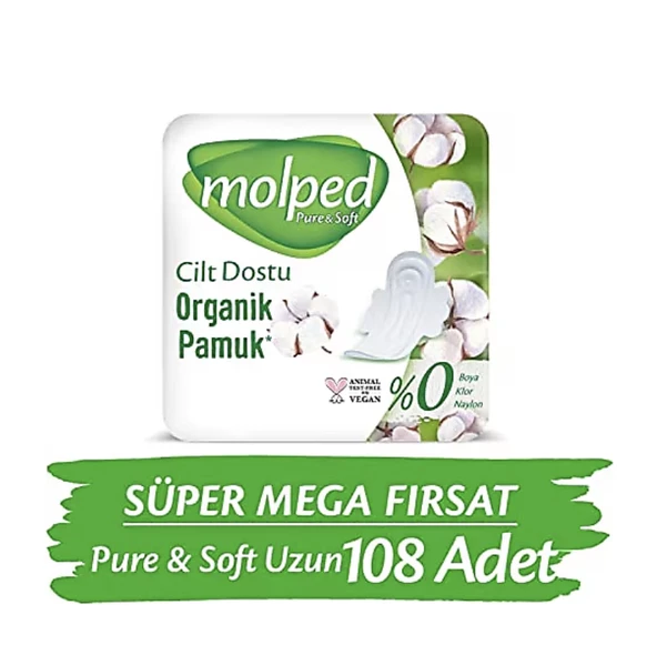 Molped Pure & Soft Uzun 36'lı 3 Adet Hijyenik Ped