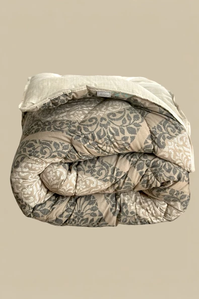 Alla Turca 4 Yastık Kılıflı Çift Taraflı Desenli Uyku Seti-Azure Bej - 7