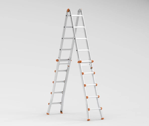 5+5 ANKA ÇOK AMAÇLI ALÜMİNYUM MERDİVEN - 6