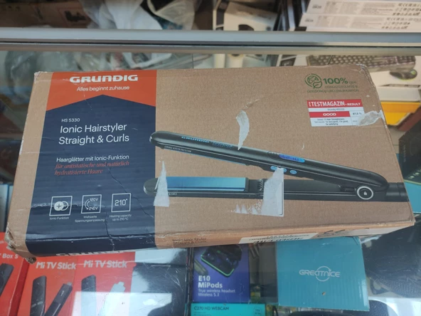 Grundig HS 5330 Seramik Keratin Kaplama İyonik Fonksiyonlu Saç Düzleştirici  ( KUTU DEFORMELİ )