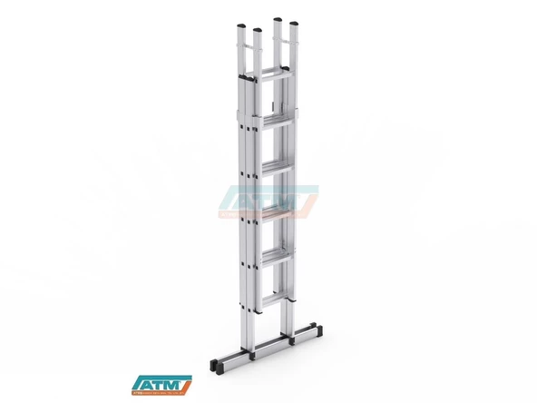 2*4=8+2=10 MT 65X25 ÇİFT SÜRGÜLÜ MERDİVEN