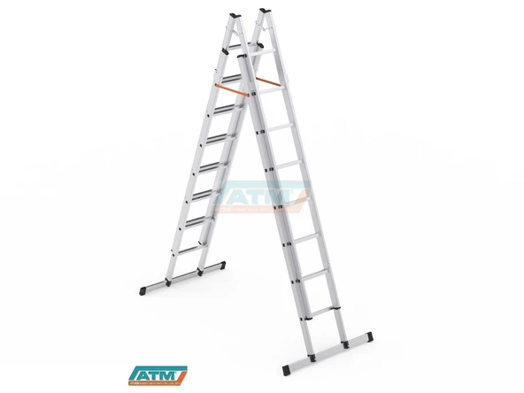 2,5*4=10+2=12 MT 65X25 ÇİFT SÜRGÜLÜ MERDİVEN - 2