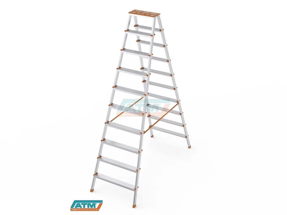 10+10 ALM.ÇİFT ÇIKIŞLI MERDİVEN - Resim 2