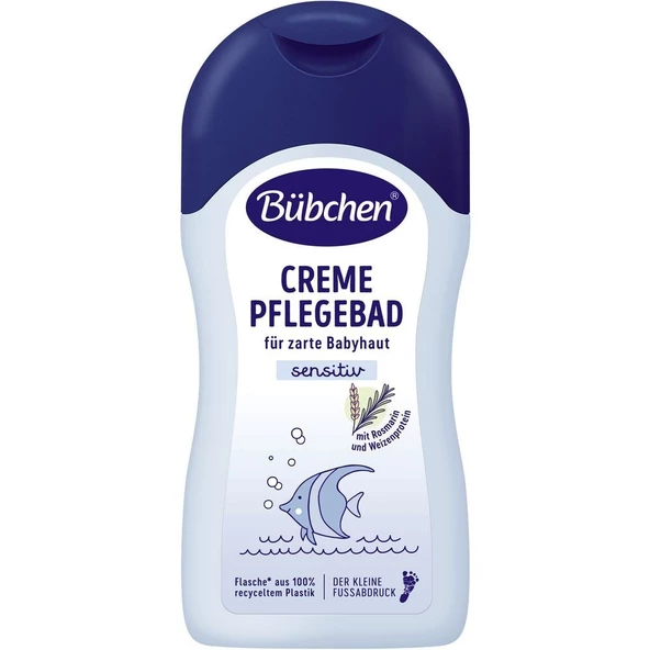 Bübchen Yenidoğan Hassas Ciltler için Göz Yakmayan Şampuan & Duş Kremi 400 ml