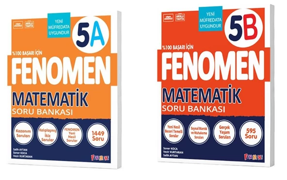 Fenomen 5. Sınıf Matematik (A) Ve (B) Soru Bankası