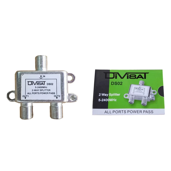 Divisat 1 Giriş 2 Çıkış 1/2 Splitter 5-2400