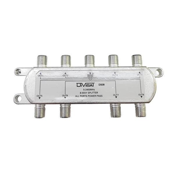Divisat 1 Giriş 8 Çıkış 1/8 Splitter 5-2400 - 2