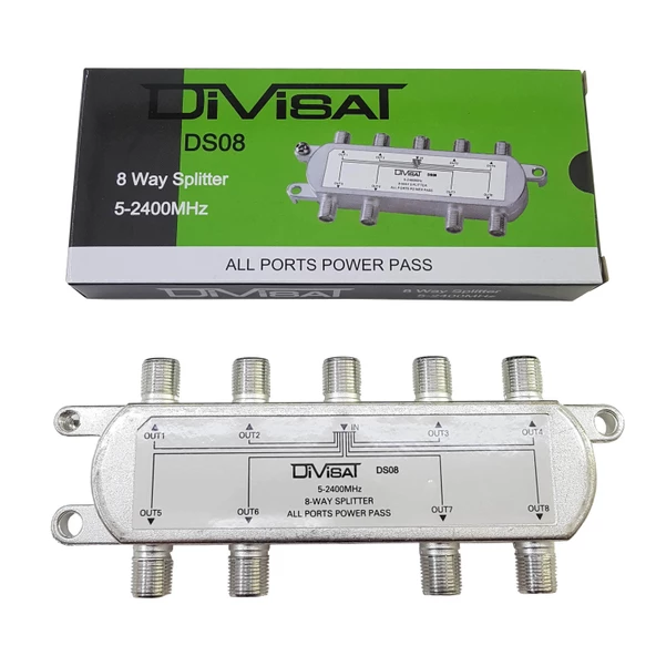 Divisat 1 Giriş 8 Çıkış 1/8 Splitter 5-2400