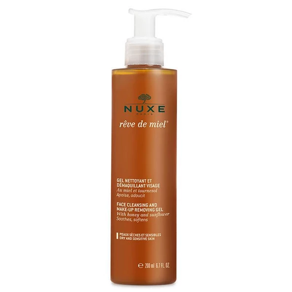 Nuxe Reve De Miel Face Cleansing And Make Up Removing Gel 200ml